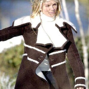 Black Wool Coat Worn once The Holiday Coat